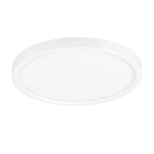 Jesco Flush Mount LED 7 Round Slim Trim 15W 5CCT 90CRI WH CM408RA-07R-120V-SW5-WH - main